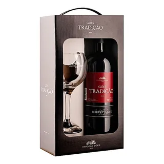 Kit Taça Vinho Tinto Suave Bordo Góes Tradição 750ml Kit Taça Vinho Tinto Suave Bordo Góes Tradição 750ml