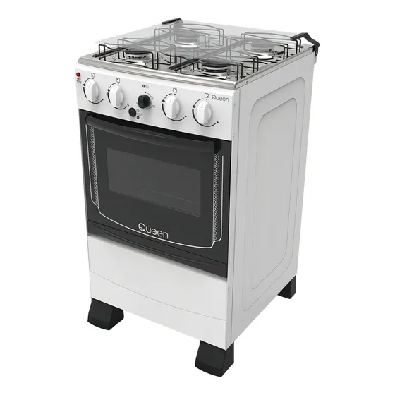 Cocina Queen CQ200HE color blanco con puerta con visor 220V
