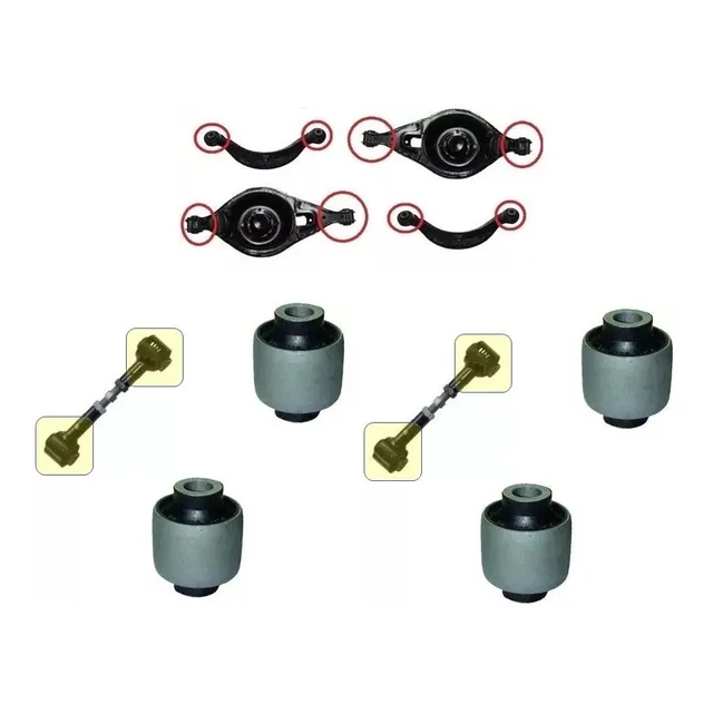 Kit Buchas Traseiras + Buchas Braço Regulavel Ford Fusion