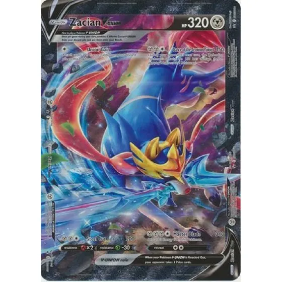 Zacian V-union Oversized Promo Carta Jumbo Pokemon