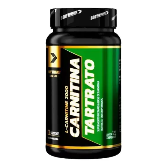 L-carnitine X 120 Comprimidos Body Advance Quemador De Grasas Sin Sabor