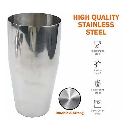 Vech Juego Barra Coctelera Acero Inoxidable Martini 24