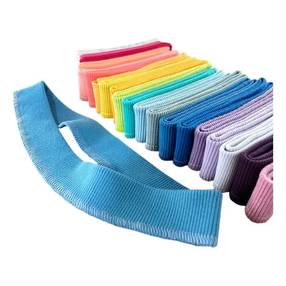 Gnsn Tela Elastica Algodon Cuello Acanalado Para Coser Casa