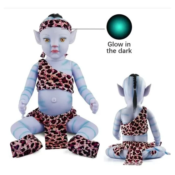 Muñeca Bebe Reborn Avatar Brilla En La Oscuridad
