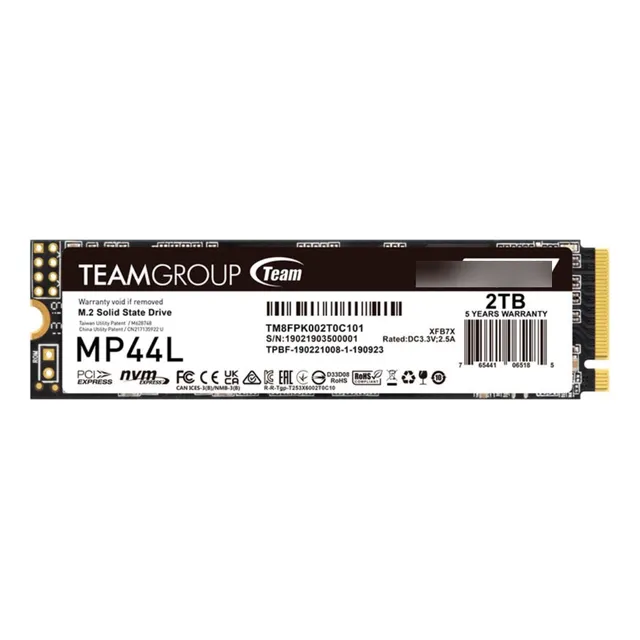 Unidad De Estado Solido Teamgroup Mp44l M.2 Pcie 4.0, 2tb