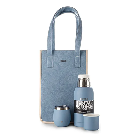 Set Matera + Termo 750ml + Mate C/tapa