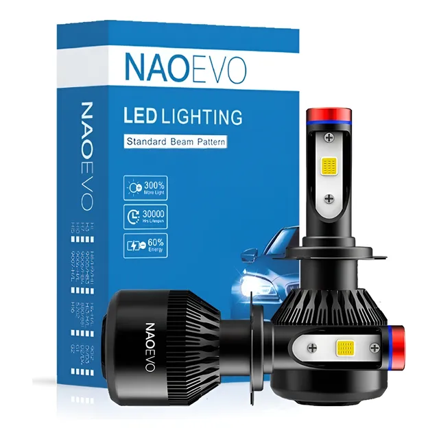 Focos Led Naoevo Serie K1 Base H11 8.000lm Autos