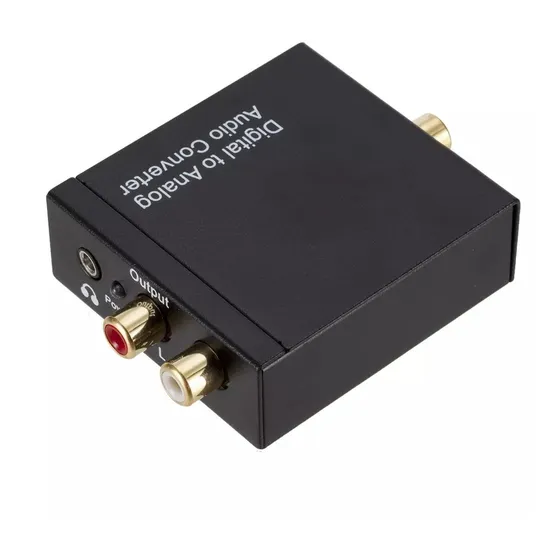 Adaptador Convertidor Audio Digital Optico A Rca Analogico