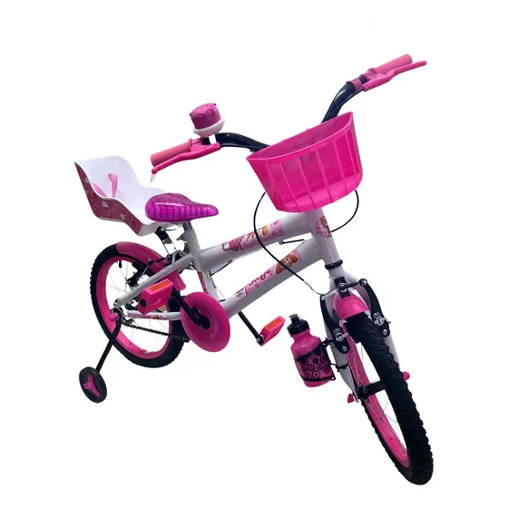 Bicicleta Infantil Aro 16 Com Adesivo Skye Patrulha Canina 
