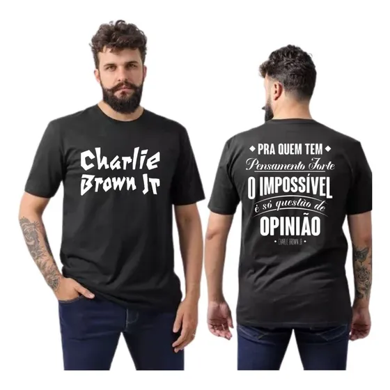Camisa Camiseta Charlie Brown Jr Rock Questão De Opinião