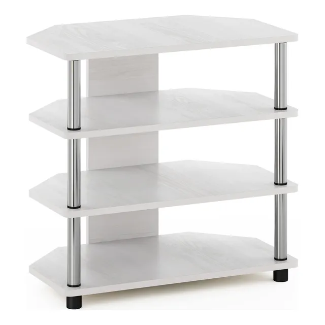Soporte Para Tv Hasta 25 Pulgadas 4 Niveles Roble Blanco