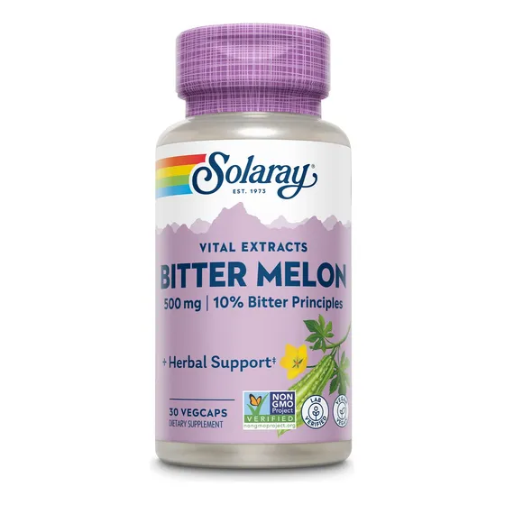 Suplemento De Extracto De Fruta De Melón Amargo Solaray, 500