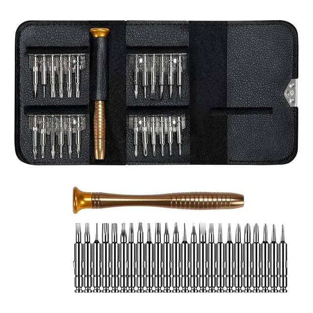 Juego Mini Destornilladores Precisión 25 En 1 Para Bricolaje