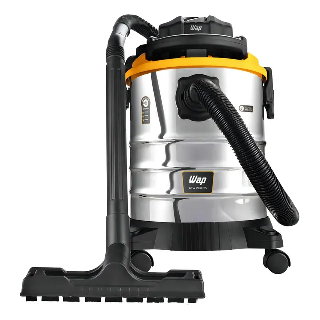 Aspirador de Pó e Água WAP GTW INOX 25 Com Soprador e Potência de 2000W 127V