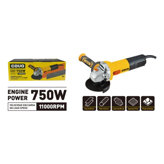 Esmeril  4 1/2'' X750w Covo