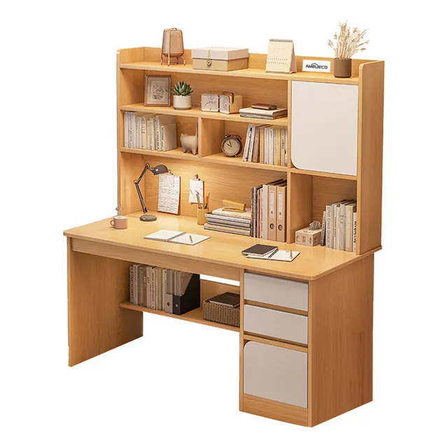 Escritorio Ambueco Moderno con Cajón Mesa De Computadora