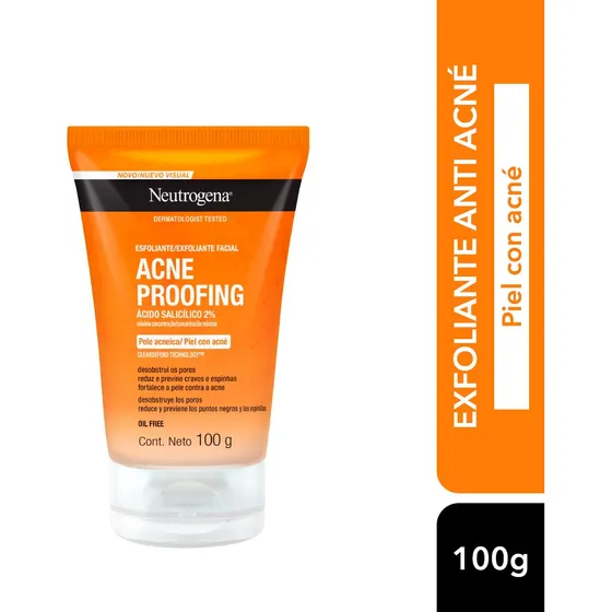 Exfoliante Facial Neutrogena Acne Proofing 100gr Piel acneica o piel con acné