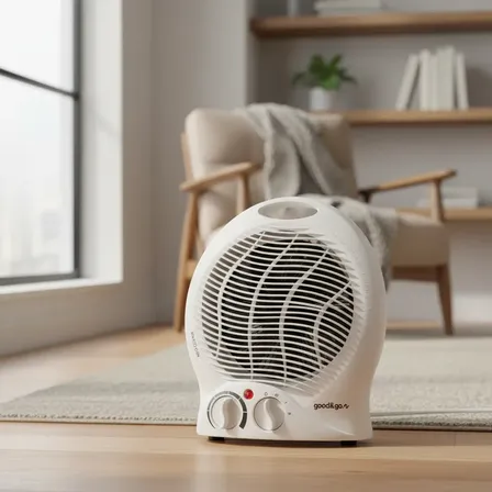 Aquecedor Elétrico Portátil Ventilador Frio Inverno Casa Branco 127v
