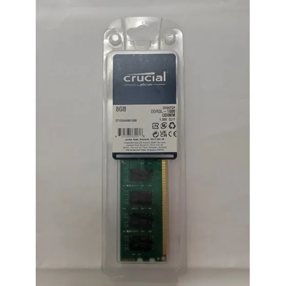 Memoria Ram Crucial 8gb Ddr3l-1600 Udimm Desktop Pc