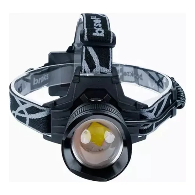 Linterna Minera Cabeza Led 300mts Batería 2000 Lum Broksol