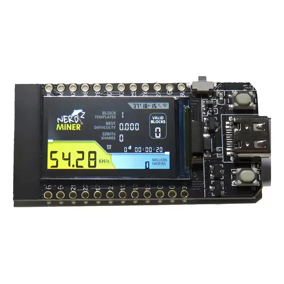 Nerdminer Loteria Bitcoin - Esp32 T-display Tela 1,14  16mb