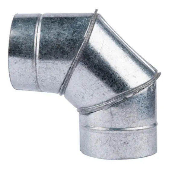 Codo Galvanizado 90° Ventilacion X Medida Calenfont Faurora