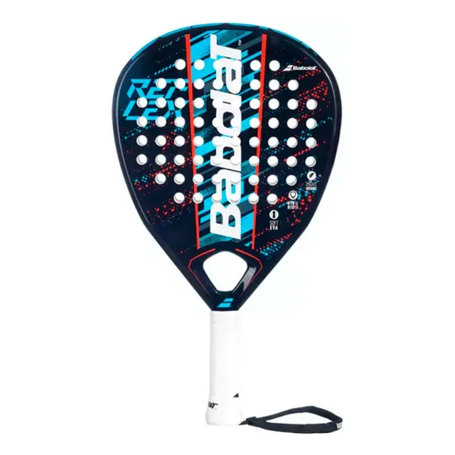 Babolat Reflex paleta de padel pala de potencia marco de carbono mas fibra de vidrio color azul
