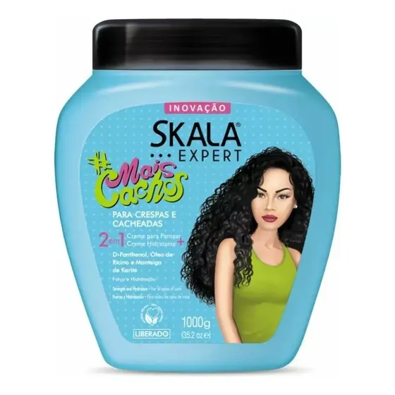 Máscara Skala MAIS CACHOS hidratación - 1 unidad de 1L 1kg | Cuotas sin interés