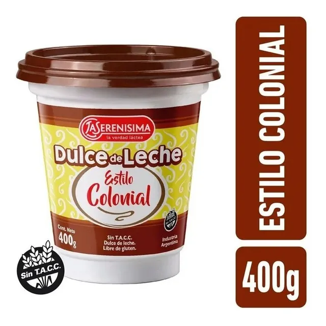 Doce De Leite Argentino La Serenissima Sabores 400g.