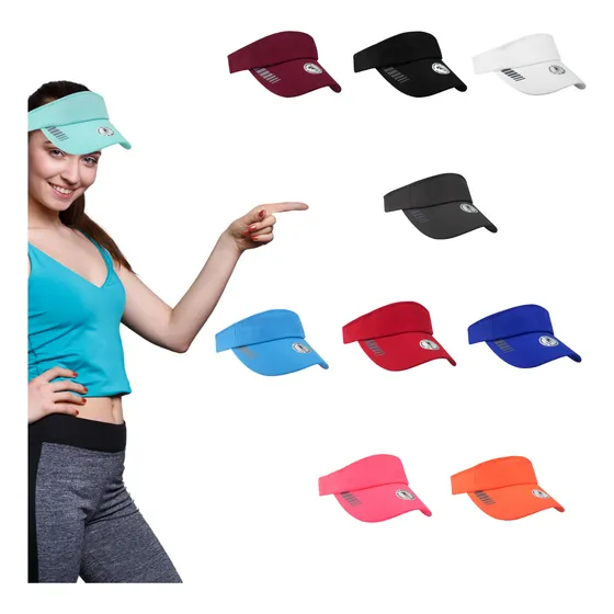 Visera Deportiva Ajustable Gorra Para Sol * Varios Colores*