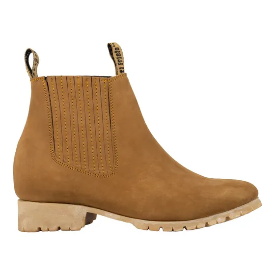 Botin Vaquero Suela De Tractor Nobuck