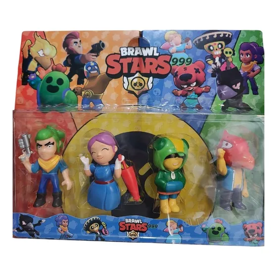 Blister Brawl Stars X4 Muñecos De Acción Juegos Para Niños