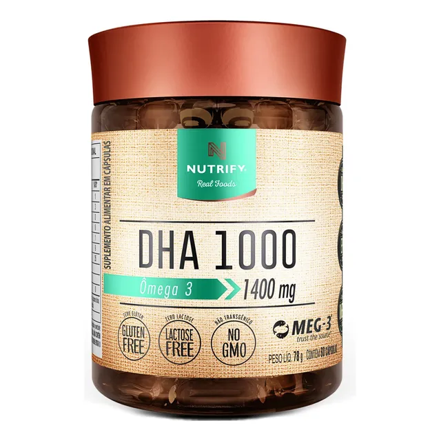 Ômega 3 DHA 1000 Nutrify 60 Cápsulas