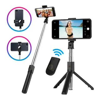 TripĂ© Celular BastĂŁo 360Âș Pau De Selfie Bluetooth 3 Em 1 Celular TripĂ© Celular BastĂŁo 360Âș Pau De Selfie Bluetooth 3 Em 1 Celular