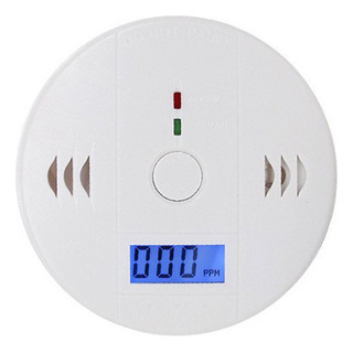 Alarma Detector Monóxido De Carbono Autónomo Digital Blanco Alarma Detector Monóxido De Carbono Autónomo Digital Blanco
