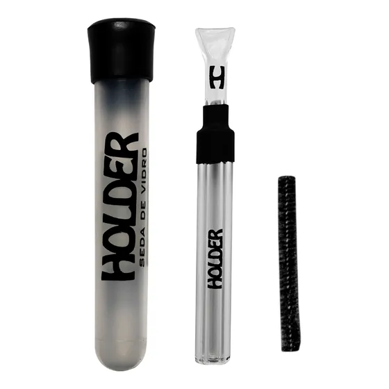 Ceda De Vidro Holder Blunt Lavável + Limpador + Case