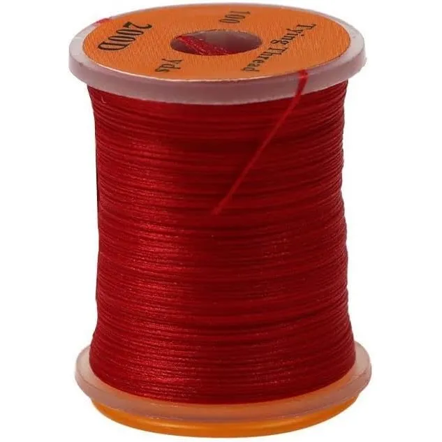 Hilo Atado Mosca Roja Accesorio Pesca Material Fluorescente