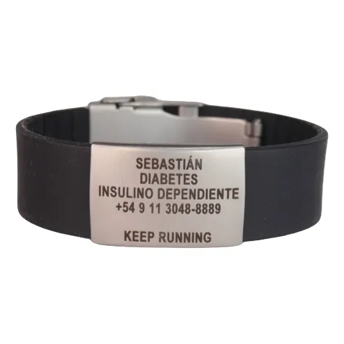 Pulsera Identificativa Personalizada Con Datos Médicos