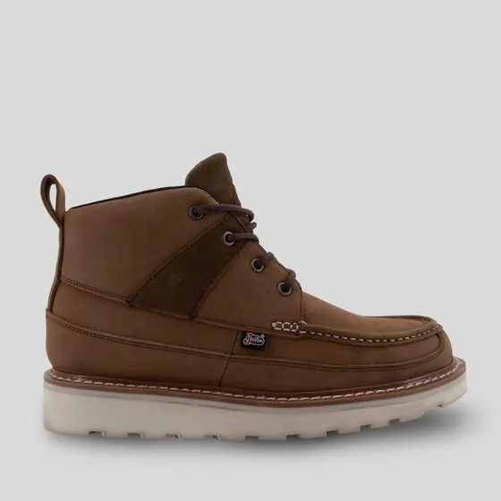 Bota Justin Boots Oklahoma Casual Nobuck Avellana Hombre 020