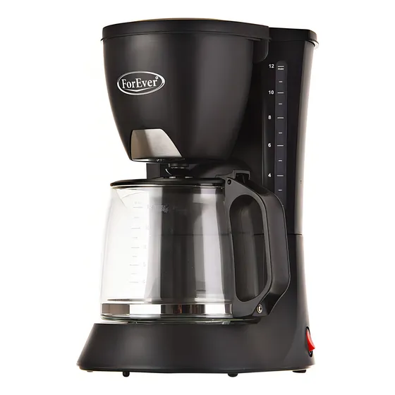 Cafetera Electrica 12 Tazas Forever Filtro Permanente Cm6637 Color Plateado