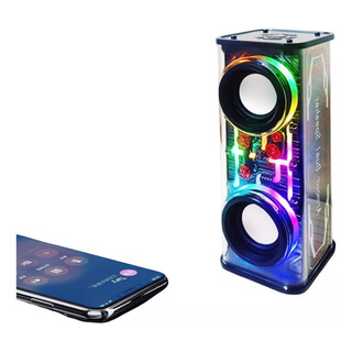 Caixa De Som Bluetooth Com Tech Luz Super Potente Sem Fio Caixa De Som Bluetooth Com Tech Luz Super Potente Sem Fio