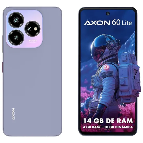 Celular Zte Axon 60 Lite 256gb 4+10 Gb Ram Garantía Nacional Índigo