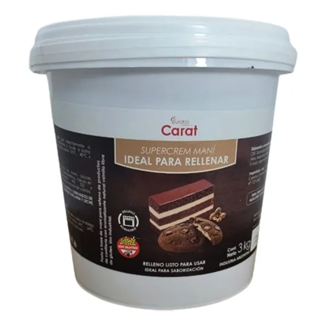 Pasta Relleno De Mani Horneable Sin Tacc Para Reposteria 3kg