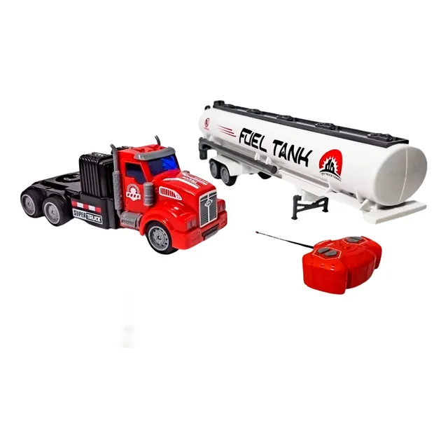 Juguete Mula Camion Control Remoto Tractor Trailer