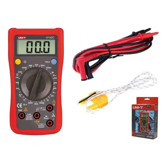 Multimetro Digital Uni-t 132c Diodos, Temperatura, Buzzer
