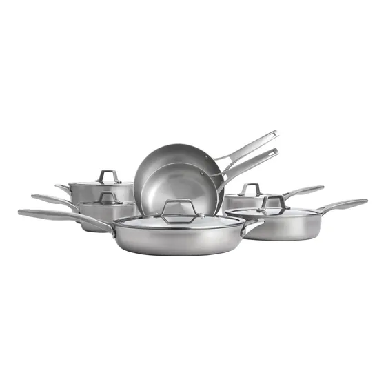 Juego De Ollas Acero Inoxidable 12pzas Calphalon Triple Capa