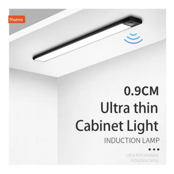 Lampara Luz Led Sensor De Movimiento Recargable Usb Imantada