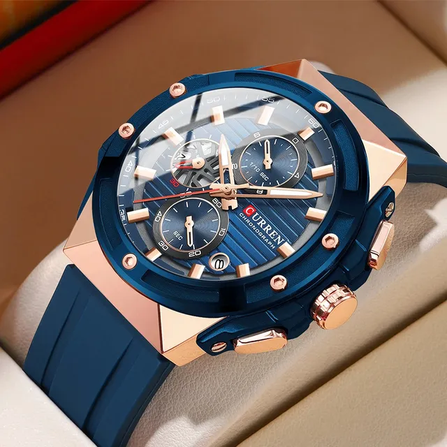 Reloj De Cuarzo Deportivo Multifuncional Cronógrafo