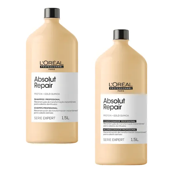Shampoo E Condicionador 1,5l L´Oréal Absolut Repair Gold