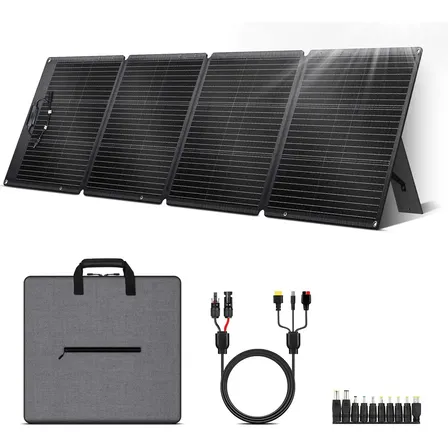 Ctolity Spc200 200w Panel Solar Plegable Etfe A Grade 24.4v Gris Oscuro 20.5v 24.4v